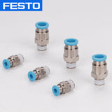 Festo pneumatic pipe fitting straight through connector QS-1/8-4 QS-1/8-6 QS-1/8-8 QS-1/8-12 QS-1/2-10 QS-3/8-12