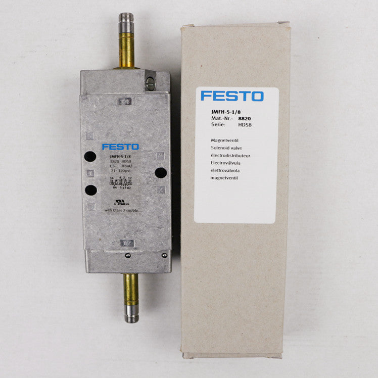 Festo Air-Operated Solenoid Valve MFH-5-1-8-B 19758 MFH-3-1-2 9857 MFH-3-1-2-S 7960 MFH-5-3E-1-4-B